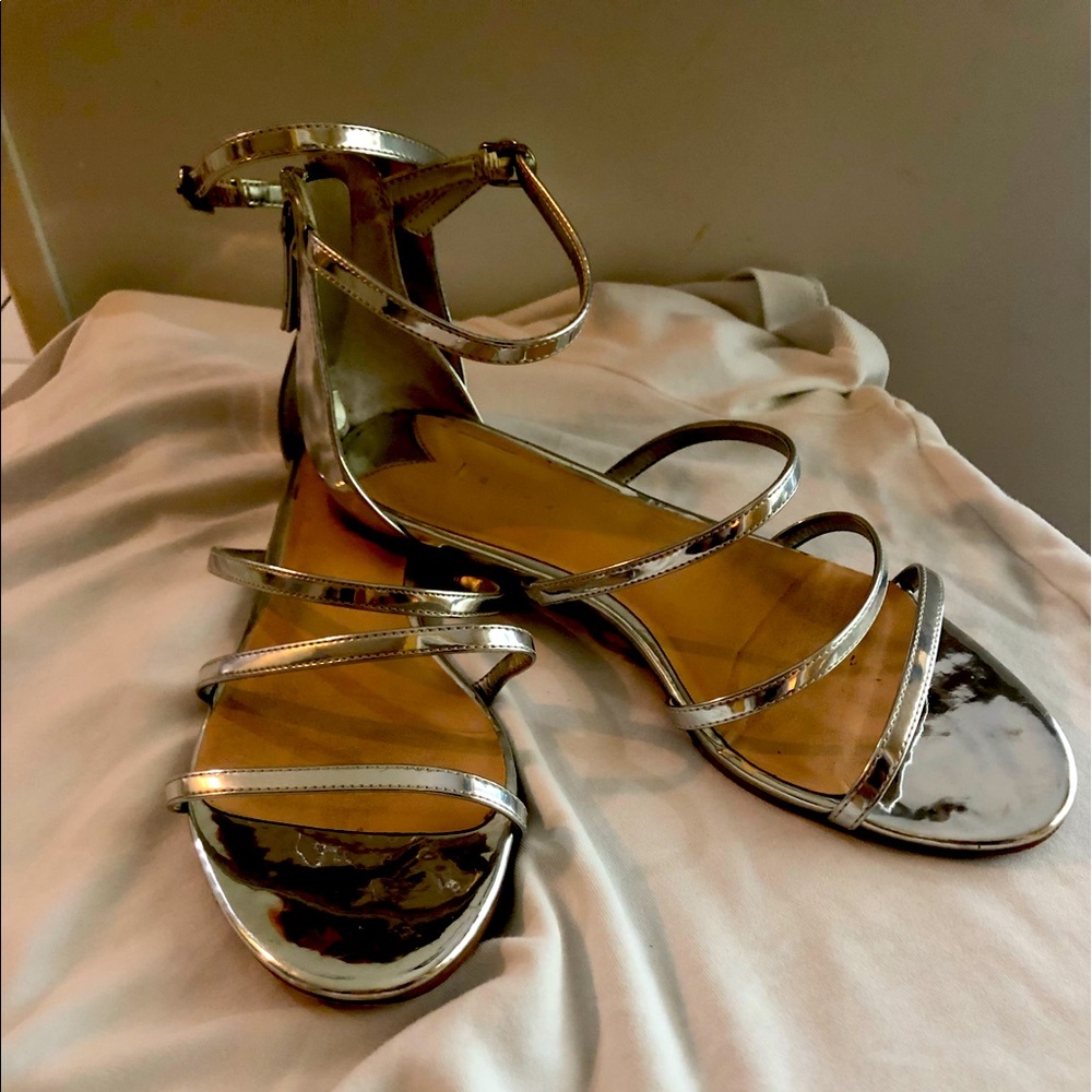 Silver sandals
